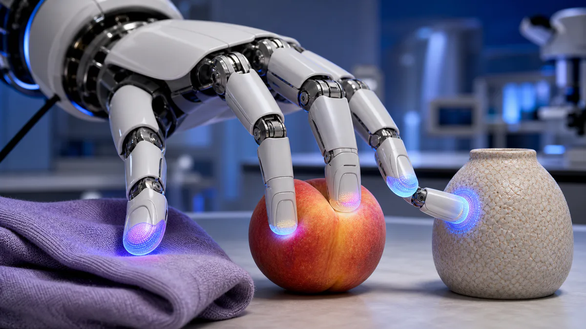Touch, not walking, is the robotics story this week